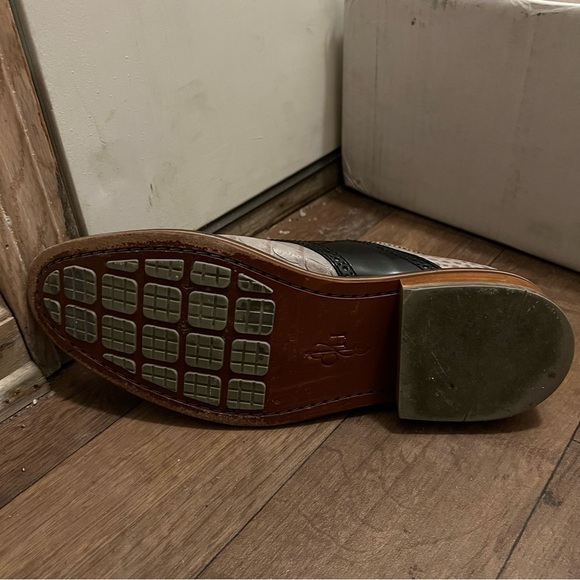 955-/Cole Haan Black:Gray Oxford Leather. Men's Dress Shoes Sz 10 Fits Like 9.5 - Picture 12 of 14